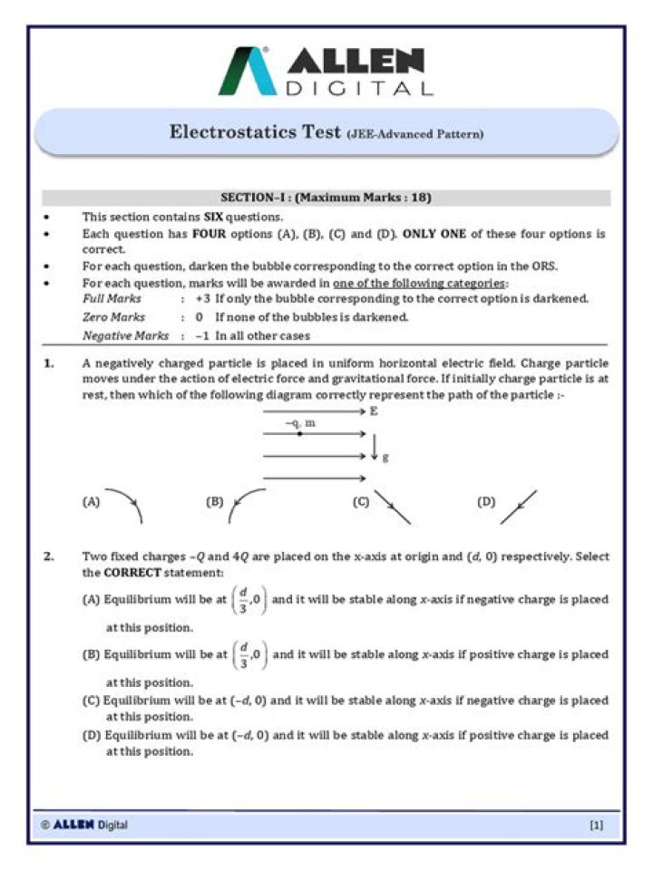 Electrostatics Test PDF: Complete Study Guide & Lab Report Template