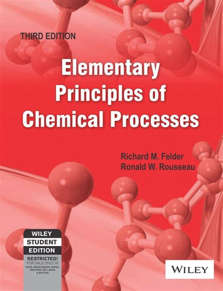 Elementary Principles of Chemical Processes: Answers in PDF Format