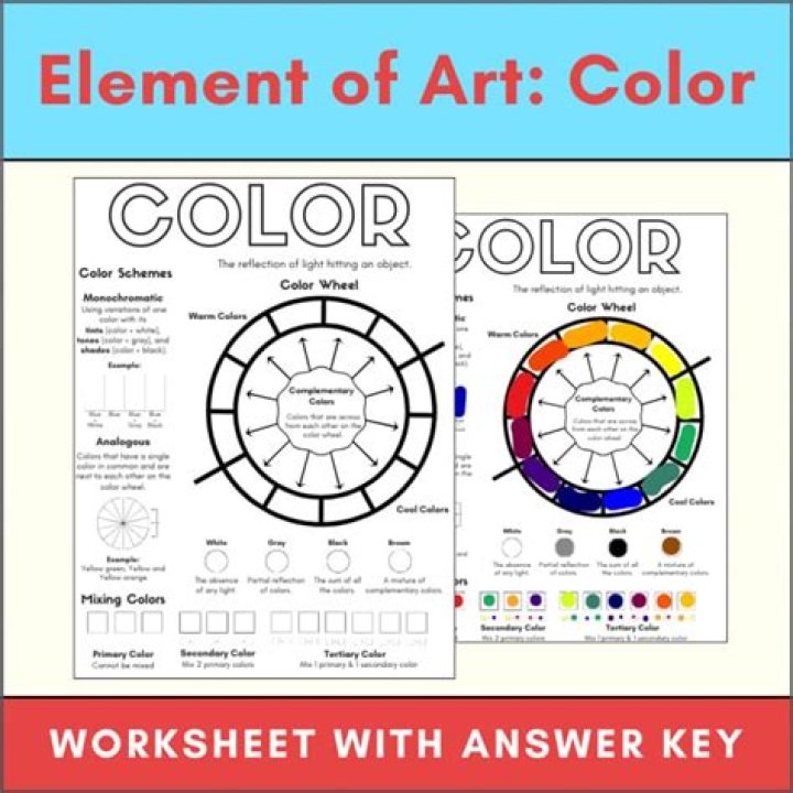 Free Elements of Art Color Worksheet PDF – Printable Art Lesson