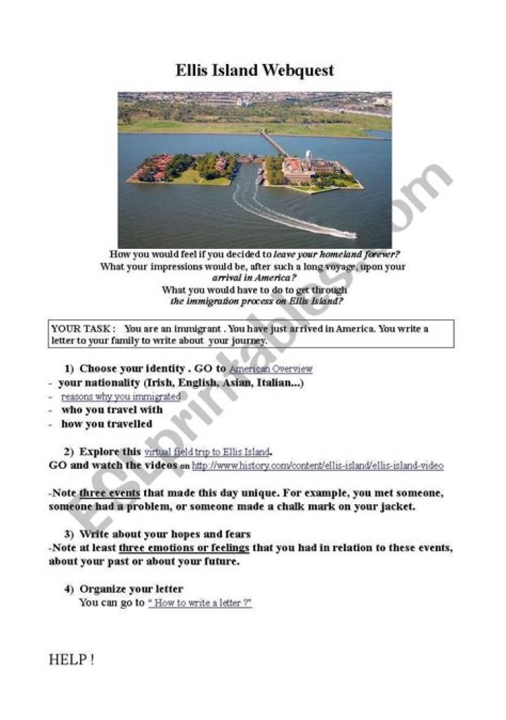 Free Ellis Island Worksheet PDF: History, Immigration, and Immigration Records Worksheet