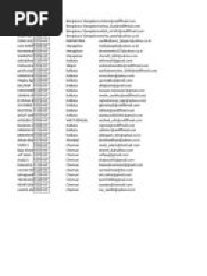 Download Free Email ID List PDF - Instant Contact Database