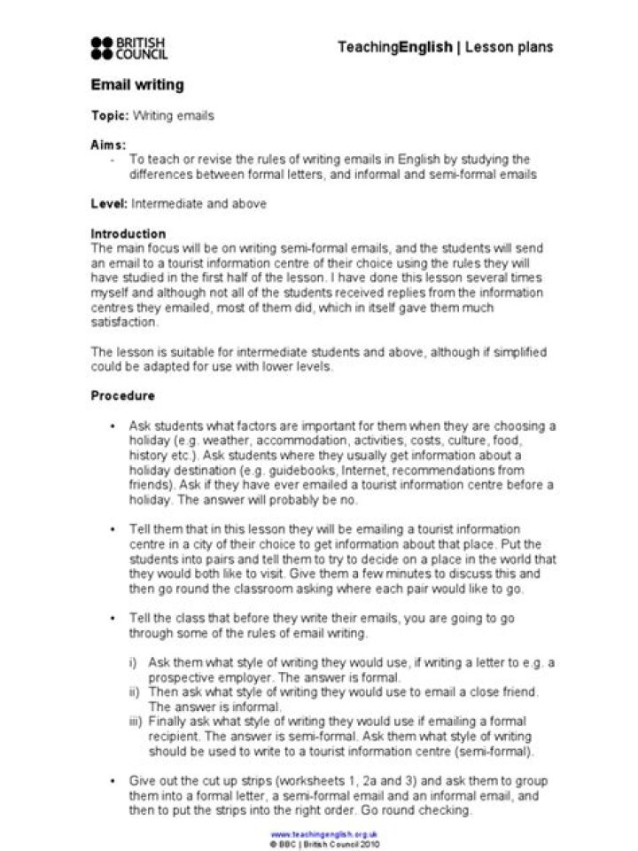 Master Email Writing with This Free Lesson Plan PDF