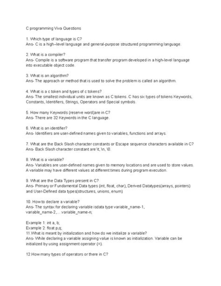 Embedded C Programming Questions PDF: Solve Real Projects