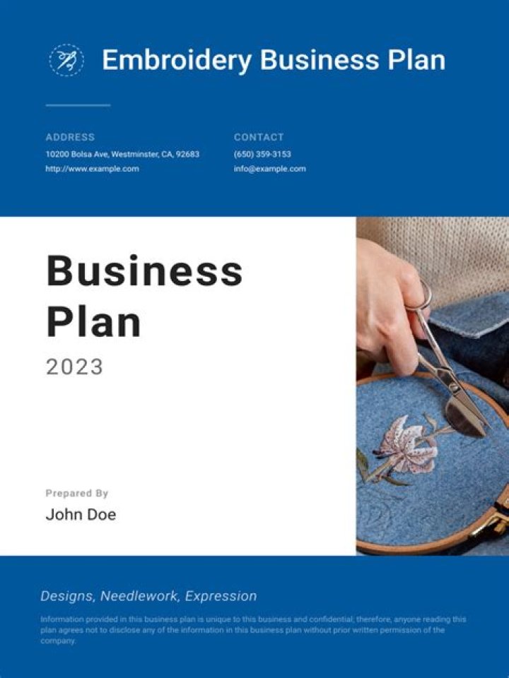 Embroidery Business Plan PDF: Step-by-Step Guide to Launching Your Brand