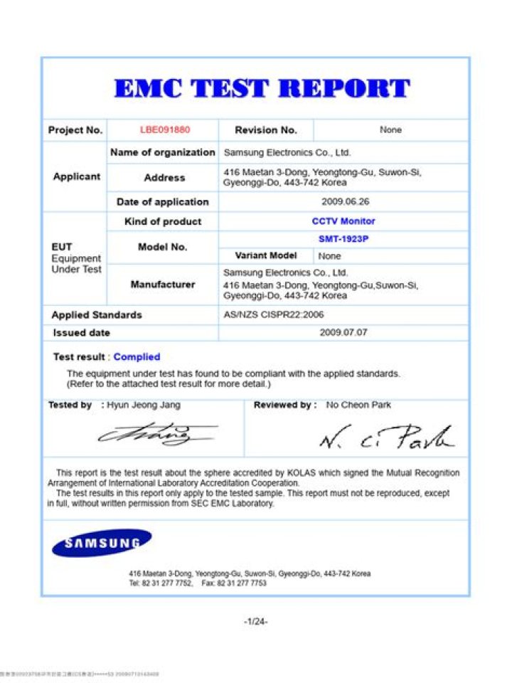 Download Official EMC Test Report PDF for Compliance & Quality Assurance