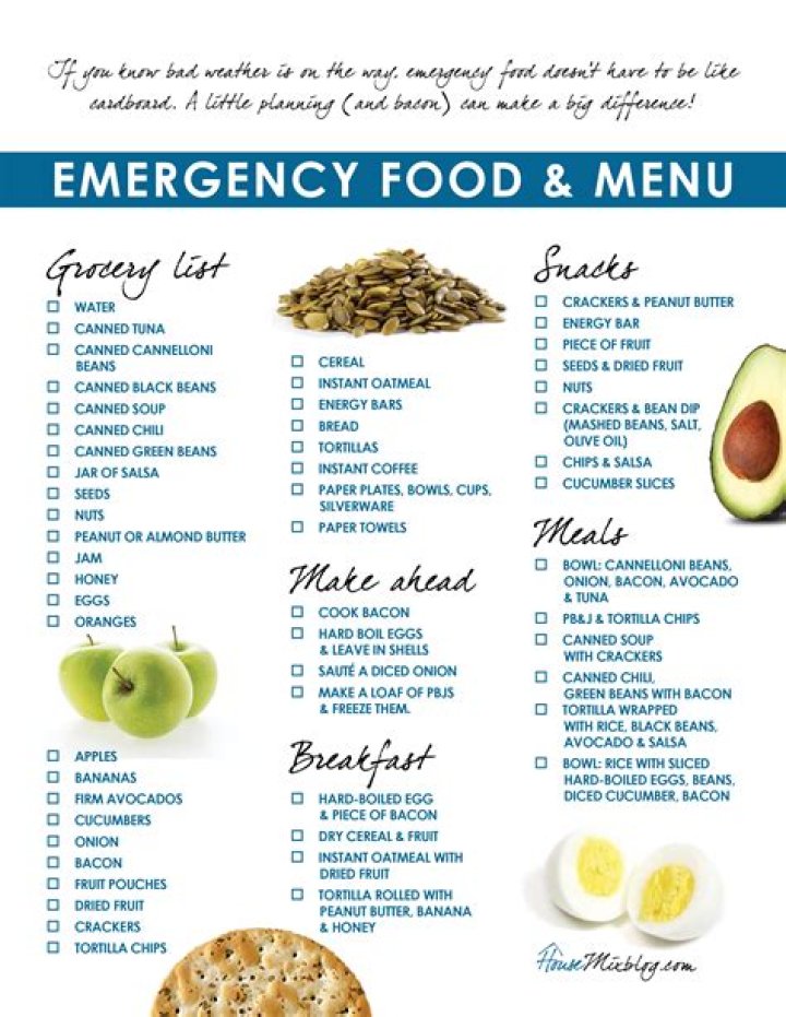Emergency Food List PDF: Essential Survival Rations for Any Crisis