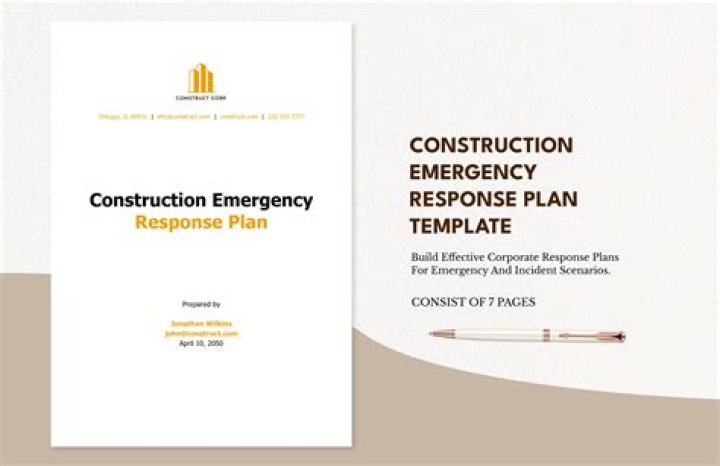 Emergency Response Plan for Construction Site PDF – Download Now