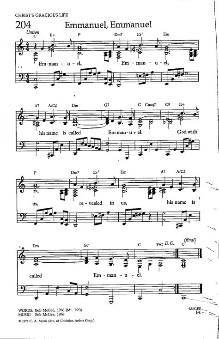 Free Emmanuel Music Sheet PDF Download – Easy Access