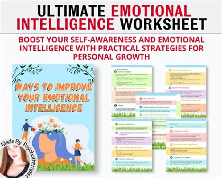 Free Emotional Intelligence Worksheet PDF to Boost Self-Awareness
