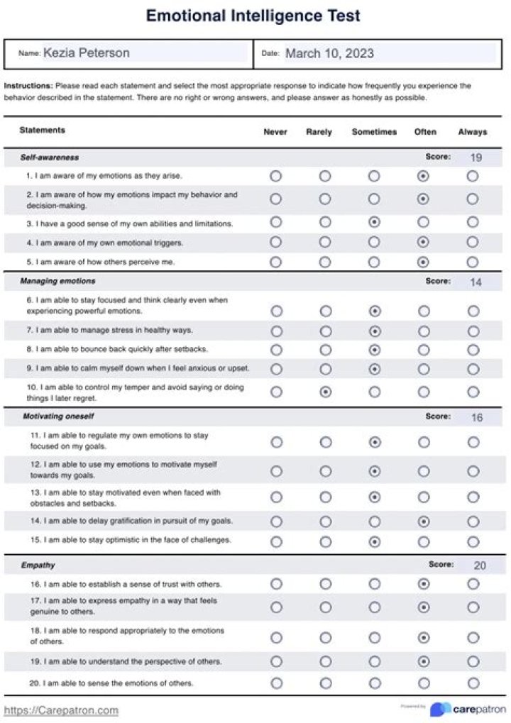 Emotional IQ Test PDF: Measure Your Emotional Intelligence Today