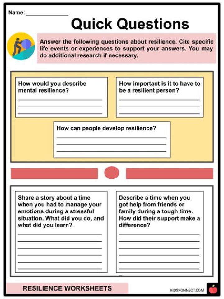 Emotional Resilience Worksheets PDF: Build Inner Strength & Coping Skills