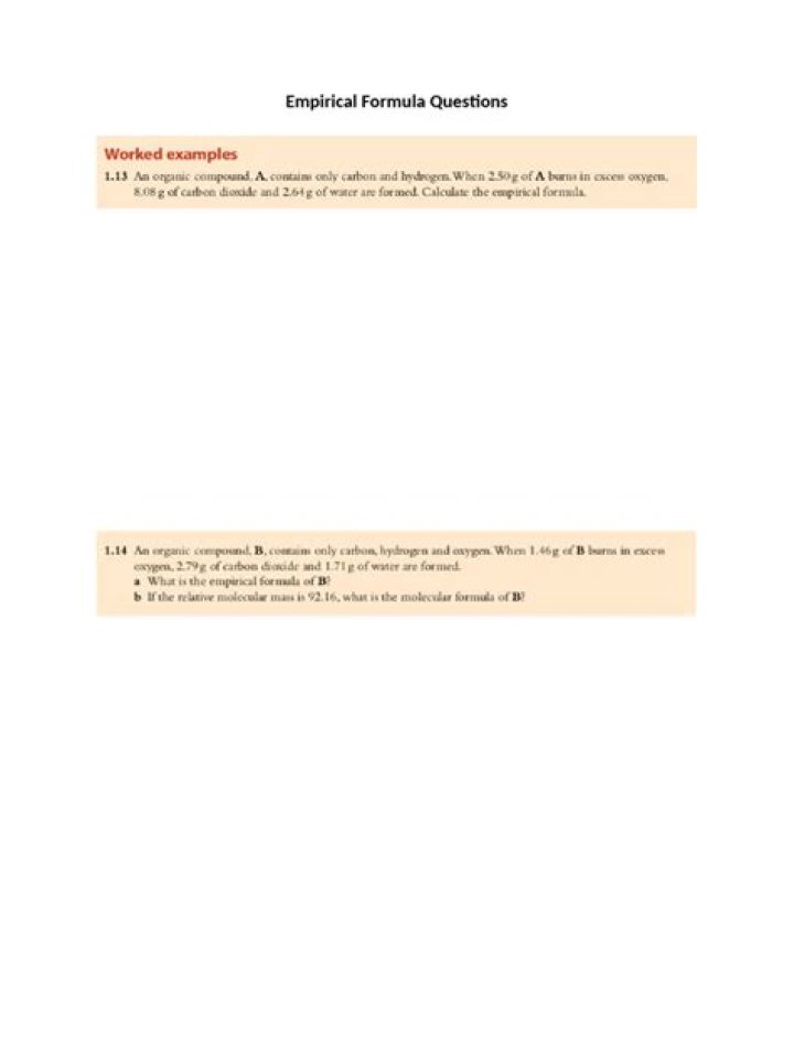 Solve Empirical Formula Questions with This PDF Guide