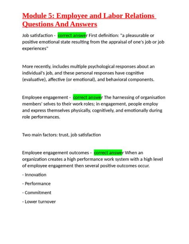 Employee Relations Questions & Answers PDF: Expert Guide