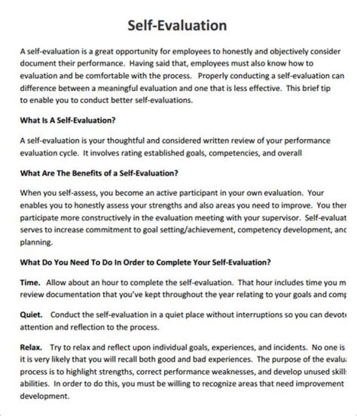 Employee Self Appraisal Answers Examples PDF – Download Full Template
