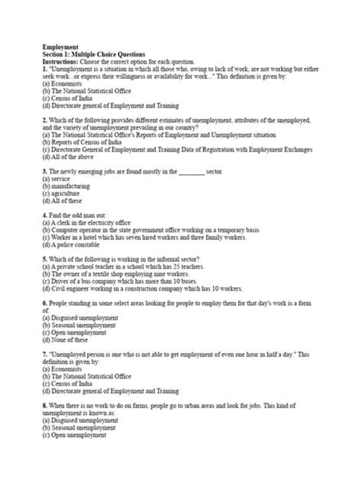 Free Employment Test PDF – Pass Your Job Assessment