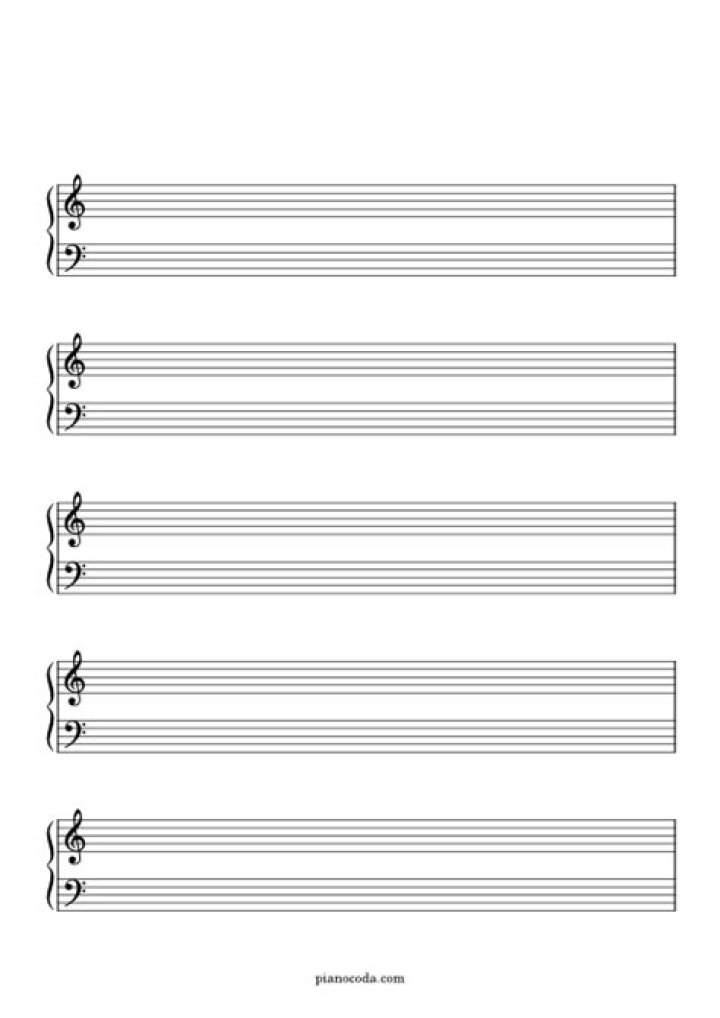Free Empty Sheet Music PDF Download – Instant Access