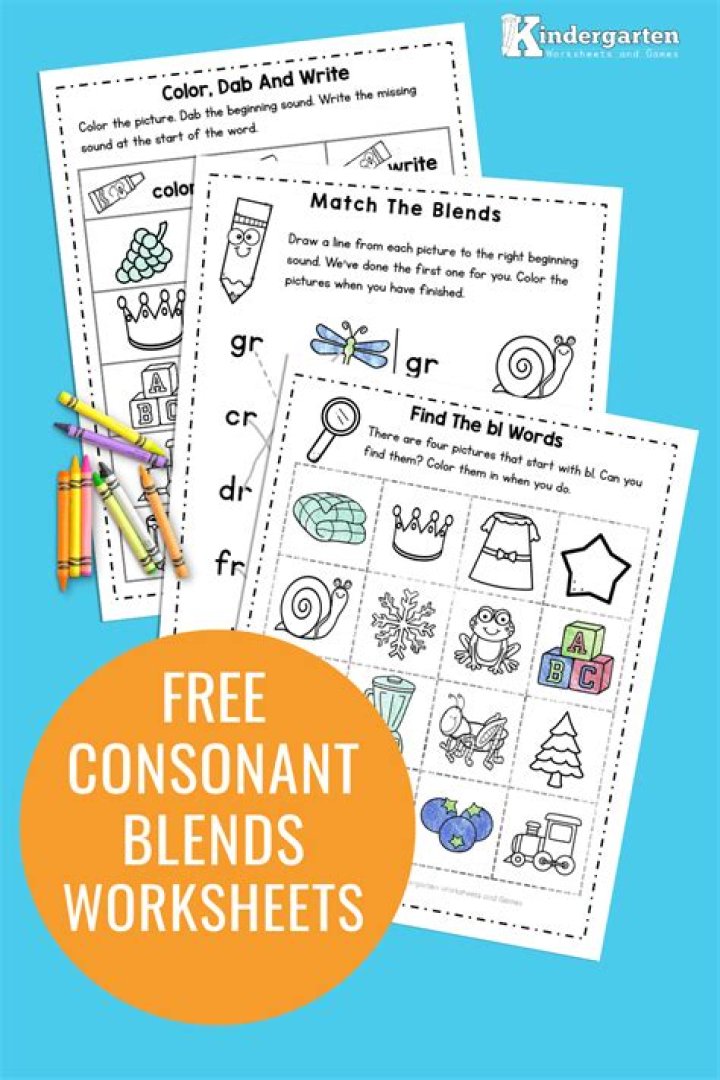 Ending Consonant Blends Worksheets PDF – Download Free Practice Printables