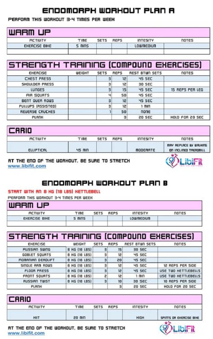 Endomorph Training Plan PDF: Build Muscle & Burn Fat Fast