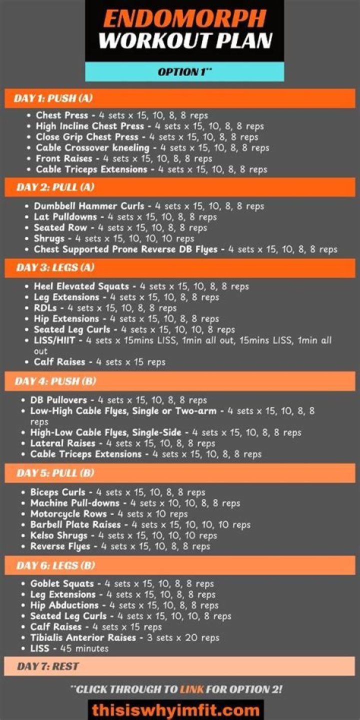 Endomorph Workout Plan for Women – Female PDF Workout Guide