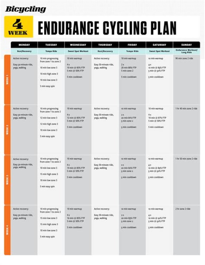 Endurance Cycling Training Plan PDF: Boost Performance & Stamina