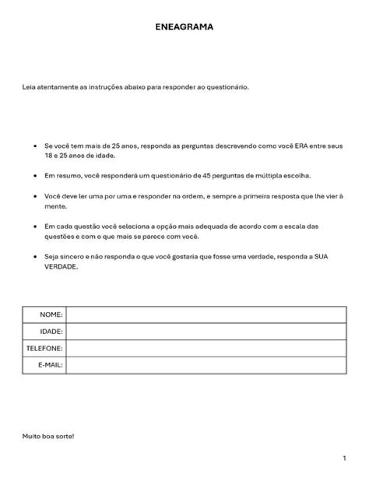 Eneagrama Test PDF: Perfect Self-Assessment Tool & Free Download