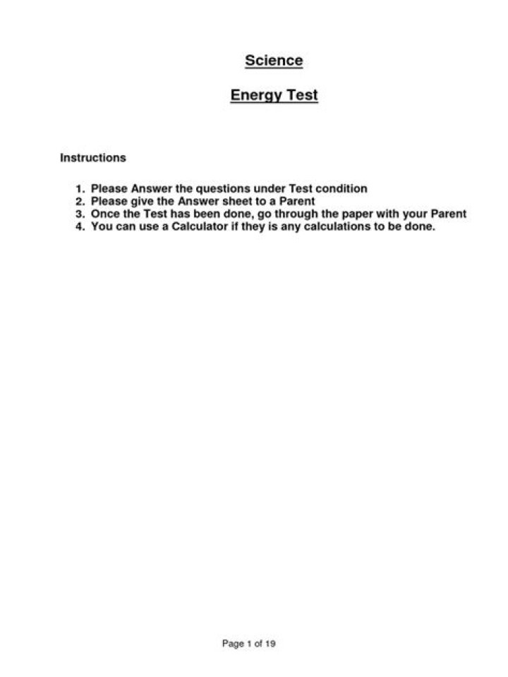 Energy Test PDF Guide: How to Conduct & Interpret Energy Tests