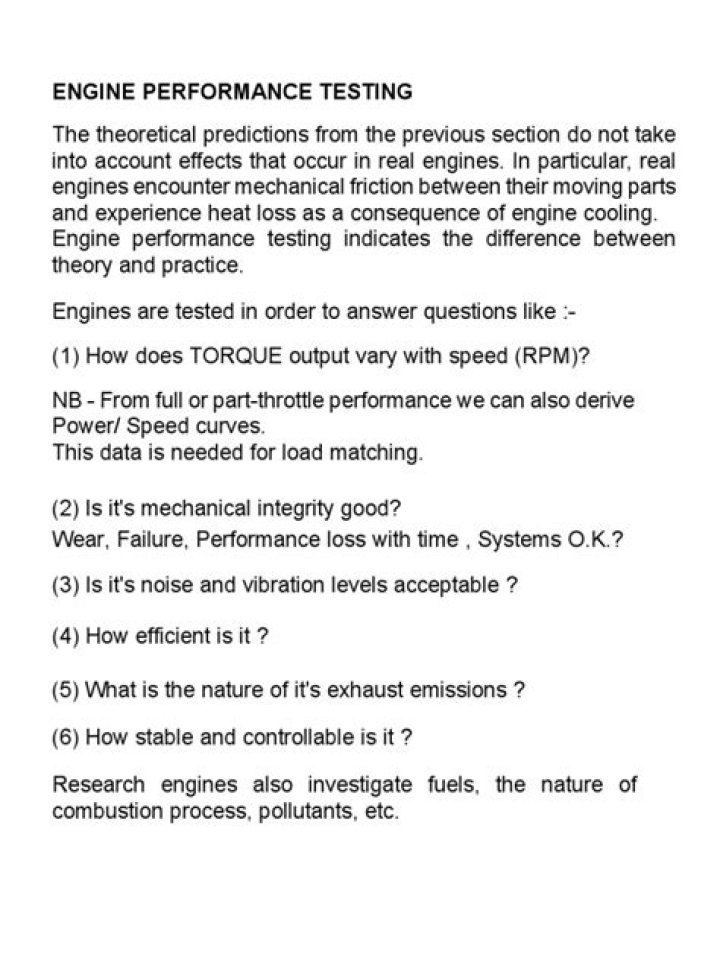 Engine Performance Testing PDF: Optimize Your Vehicle’s Power