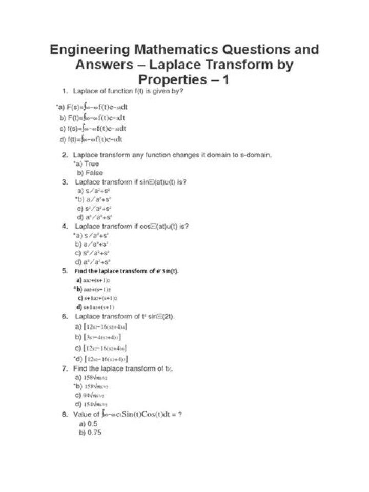 Engineering Mathematics Questions and Answers PDF: Instant Study Guide