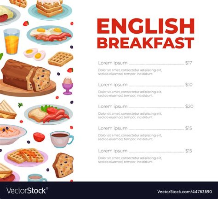 English Breakfast Menu List PDF – Download Full Menu