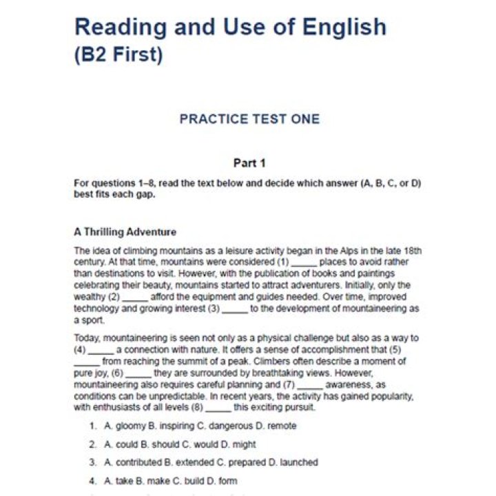 English Exams with Answers PDF: Perfect Practice & Instant Feedback