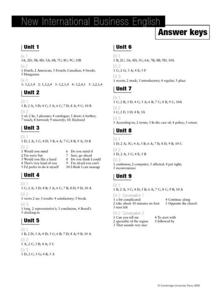 English for International Tourism Intermediate Answer Key PDF