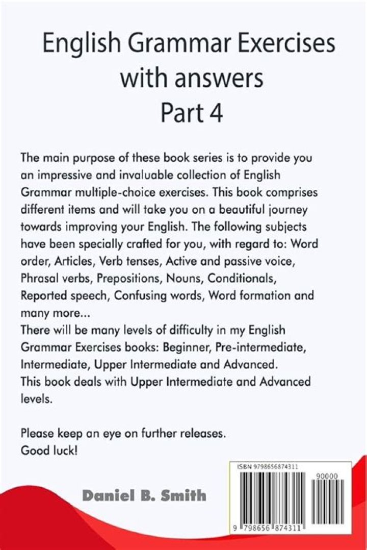 English Grammar Exercises Book with Answers PDF: Perfect for Self-Study