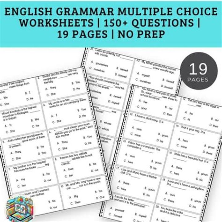 English Grammar MCPQs with Answers PDF for Class 10