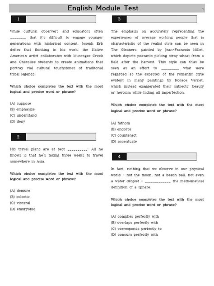 English SAT Practice Test PDF: Instant Download for Success