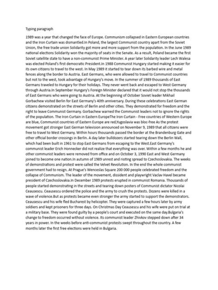 English Typing Test Paragraph PDF for Practice