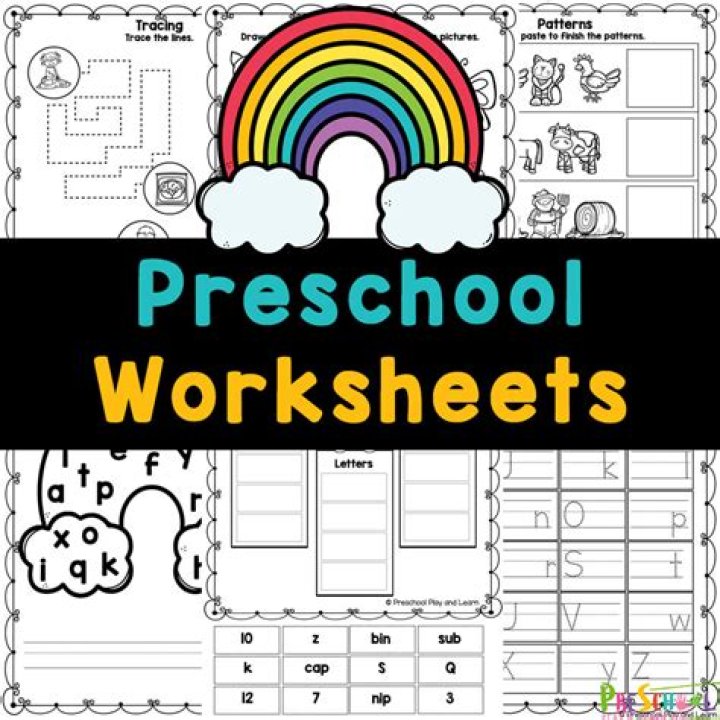 Free English Worksheets for Preschool PDF – Printable Early Learning Fun