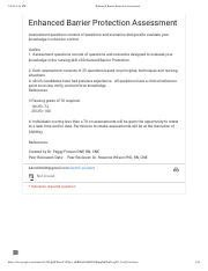 Enhanced Barrier Protection Assessment Answers & ShiftKey PDF Guide