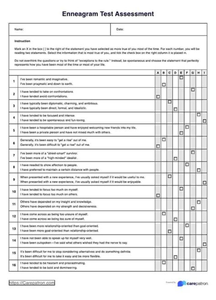 Enneagram Test Questions PDF: Discover Your Personality Type Now