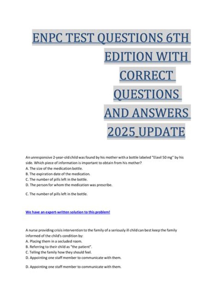 ENPC 6th Edition Test Answers PDF Free Download – Get Instant Access