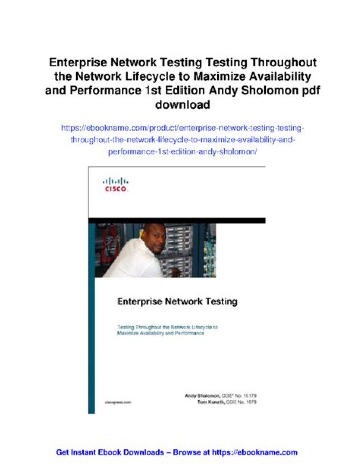 Comprehensive Guide to Enterprise Network Testing PDF