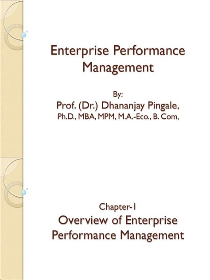 Master Enterprise Performance Management with Expert PDF Guide