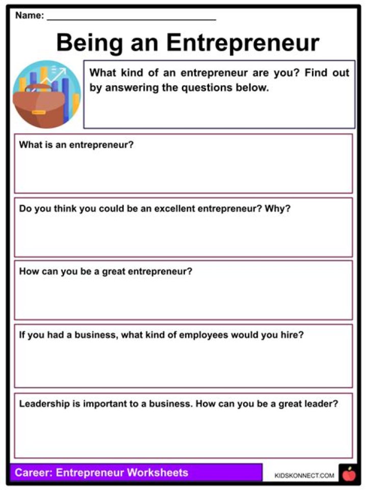 Entrepreneur Worksheets for Students PDF: Boost Your Startup Skills