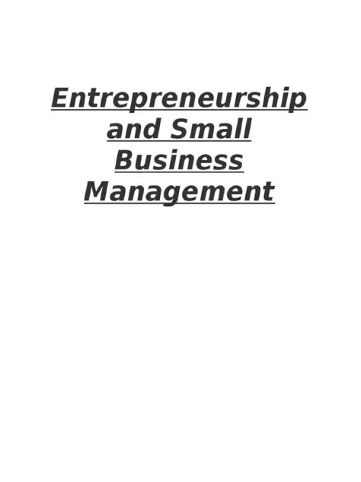 Master Entrepreneurship & Small Business Management: A Comprehensive PDF Guide