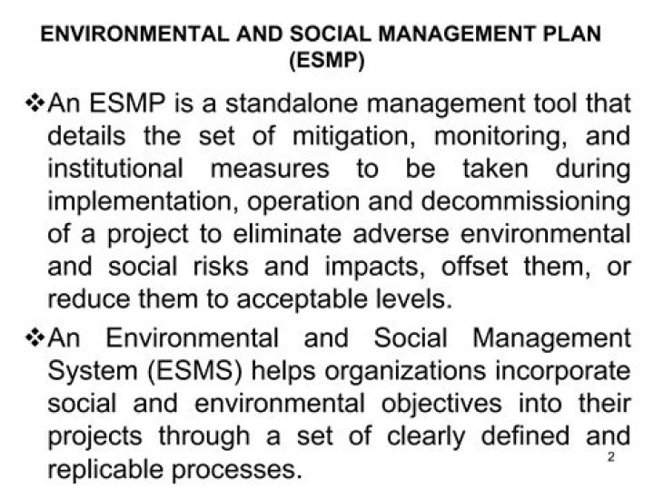 Essential Environmental and Social Management Plan PDF for Compliance