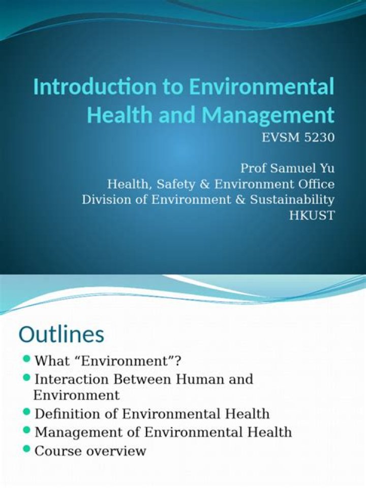 Environmental Health Management PDF: Essential Guidelines for Safer Living