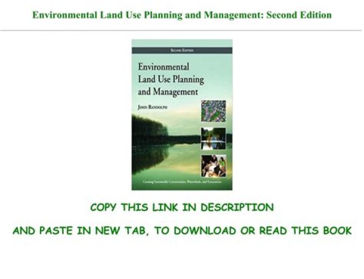 Environmental Land Use Planning and Management 2nd Edition PDF Guide