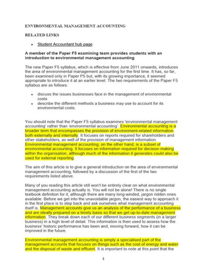Environmental Management Accounting PDF: Master Cost Control & Sustainability Reporting