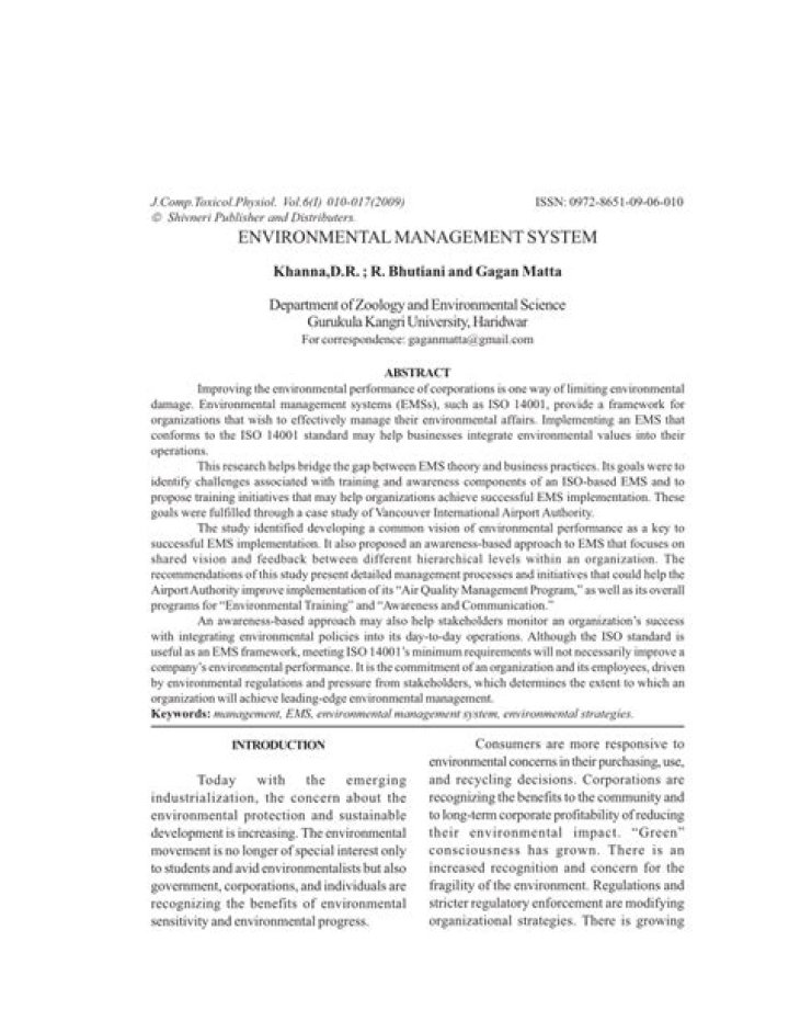 Essential Environmental Management PDF Notes for Students and Professionals