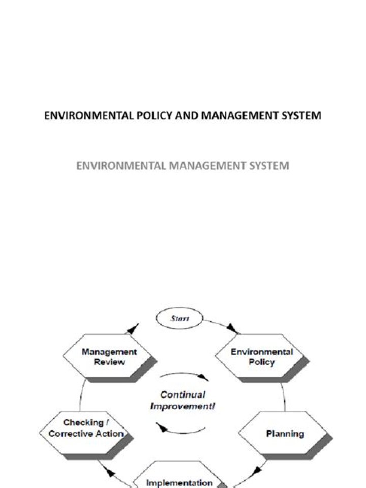 Environmental Management System Sample PDF for Compliance and Best Practices