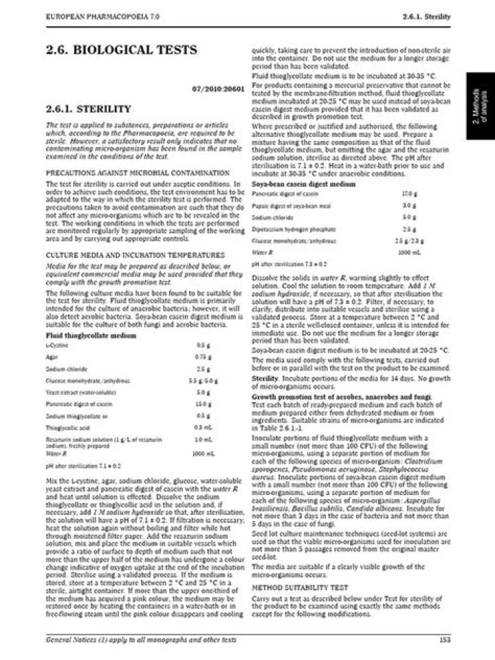 EP Sterility Test 2.6 1 PDF: Essential Lab Compliance & Quality Control Guide